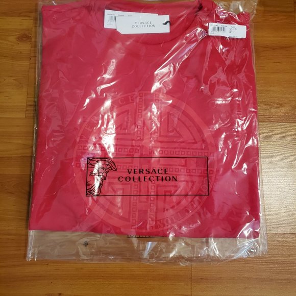 Rare Versace Collection Greek Logo Red Sweater - Picture 5 of 5